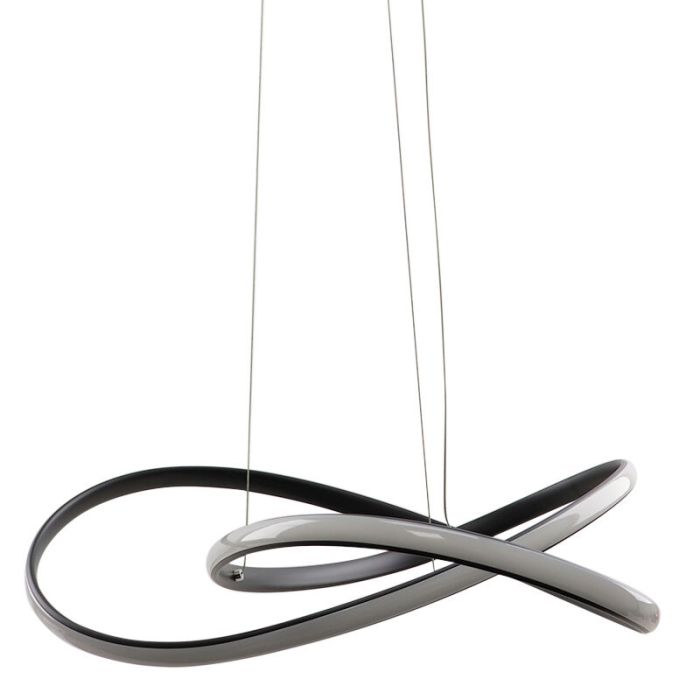 Design hanglamp zwart, Tanya, 21W, 2700K LED, 3-staps dimbaar
