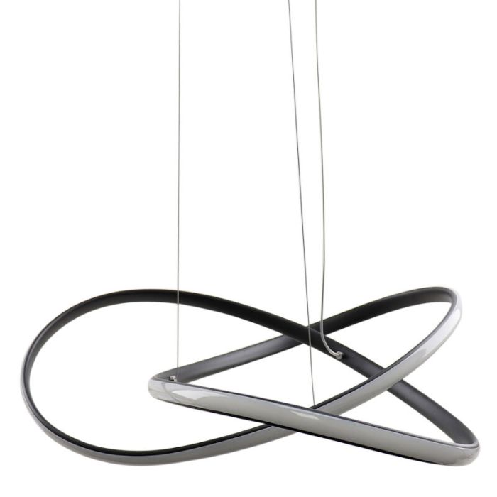 Design hanglamp zwart, Tanya, 21W, 2700K LED, 3-staps dimbaar