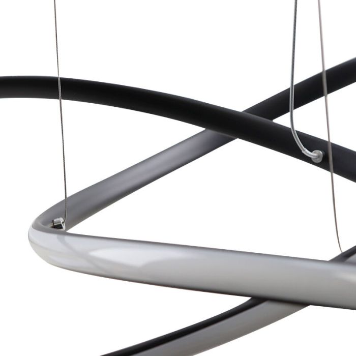 Design hanglamp zwart, Tanya, 21W, 2700K LED, 3-staps dimbaar