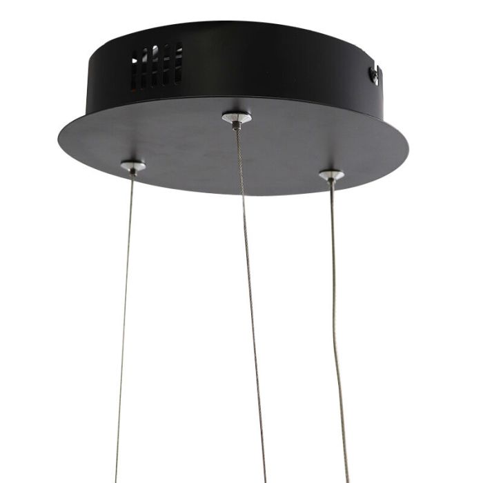 Design hanglamp zwart, Tanya, 21W, 2700K LED, 3-staps dimbaar