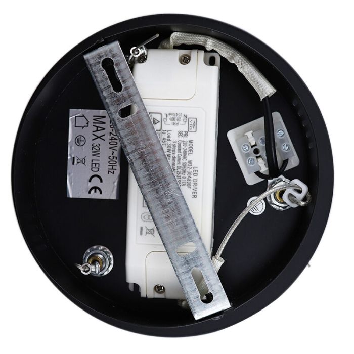 Design hanglamp zwart, Tanya, 21W, 2700K LED, 3-staps dimbaar