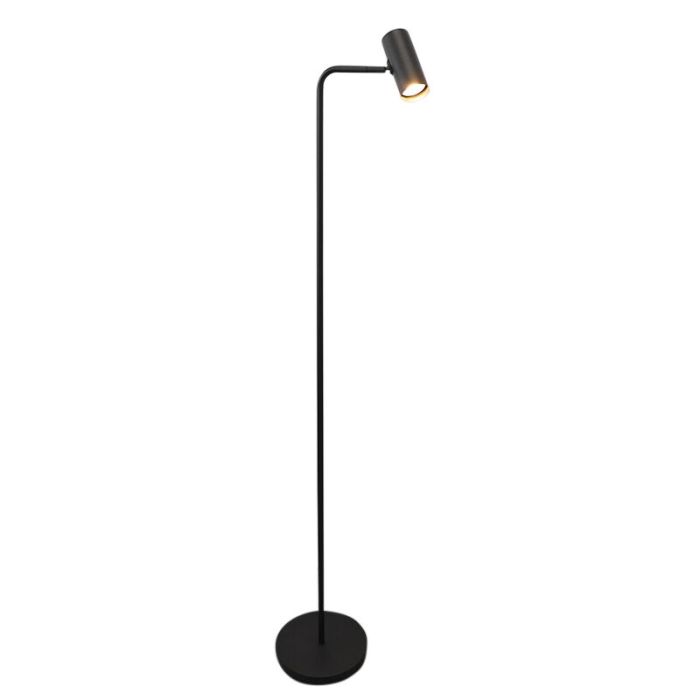 Moderne vloerlamp zwart, Carlos, met schakelaar