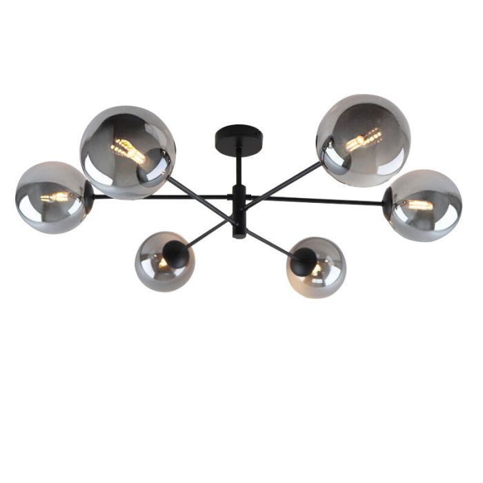 Design plafondlamp grijs, Remo