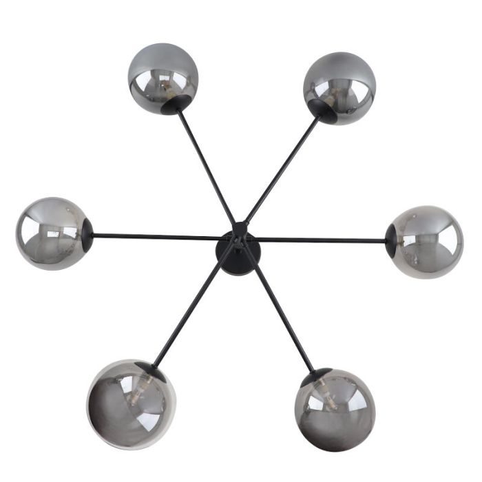 Design plafondlamp grijs, Remo