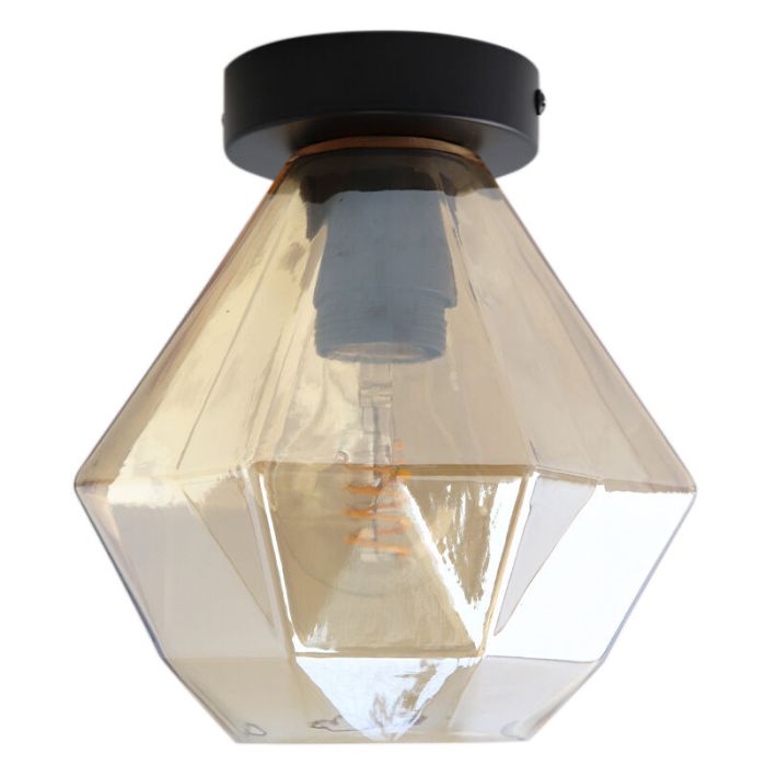 Retro plafondlamp amber, Anoek