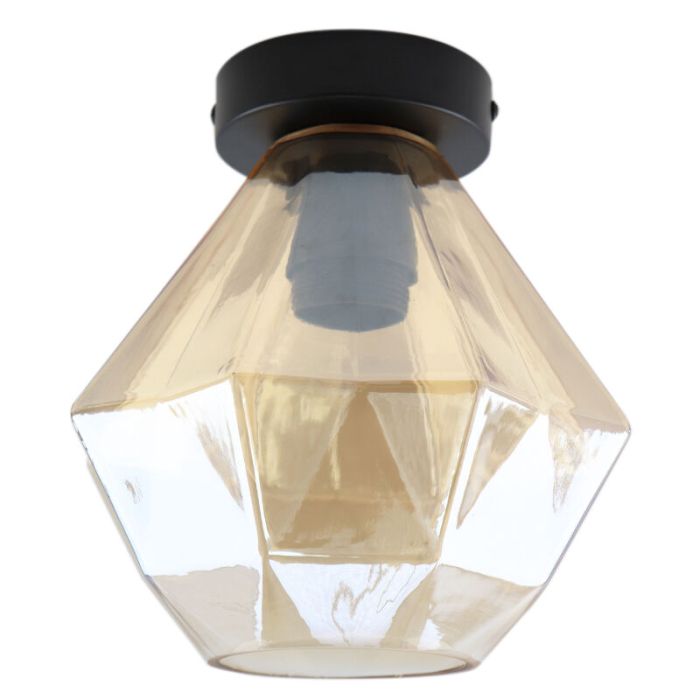 Retro plafondlamp amber, Anoek