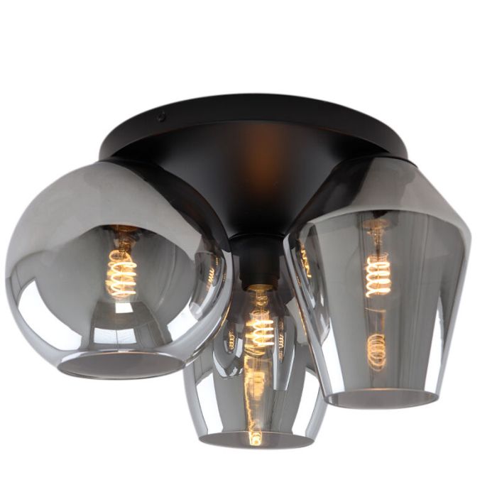 Design plafondlamp grijs, Lazaro