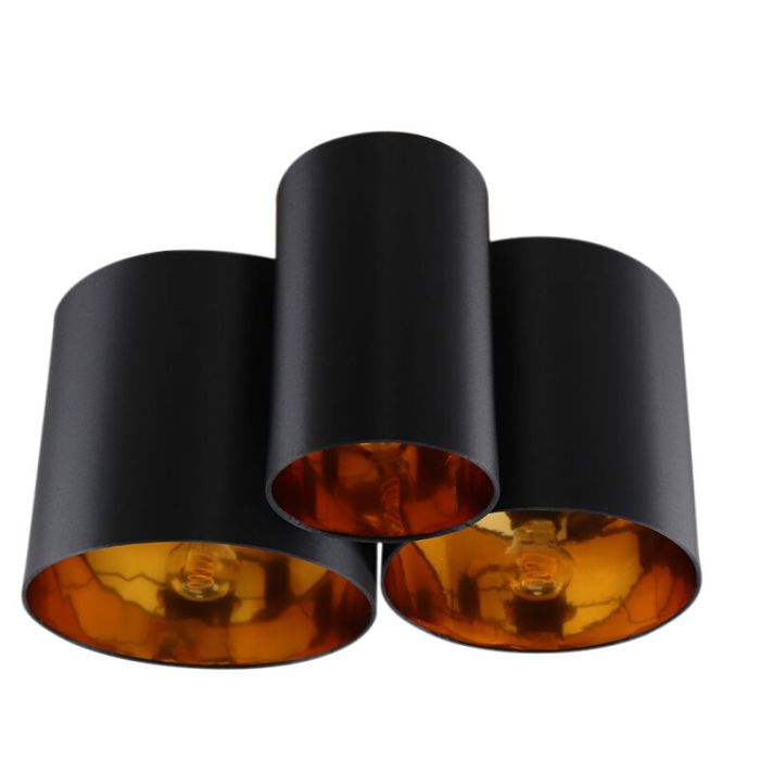 Moderne plafondlamp zwart, Franck