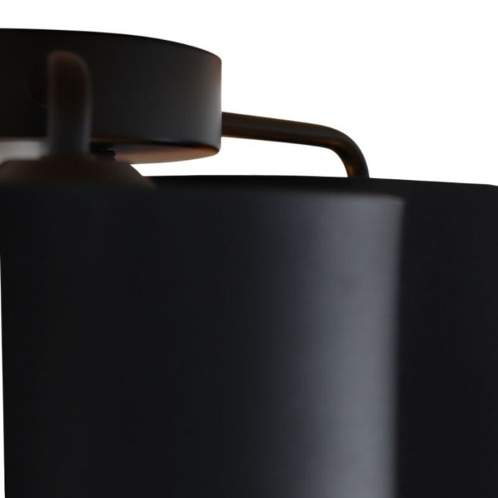 Moderne plafondlamp zwart, Franck