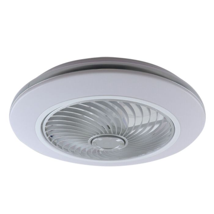 Moderne plafondventilator grijs, Hale, 40W, 3000K LED, met afstandsbediening