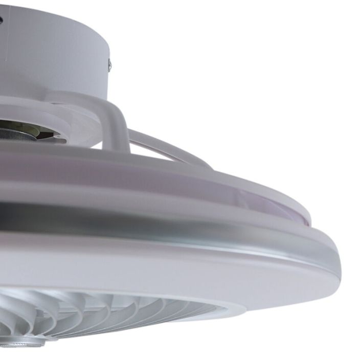 Moderne plafondventilator grijs, Hale, 40W, 3000K LED, met afstandsbediening