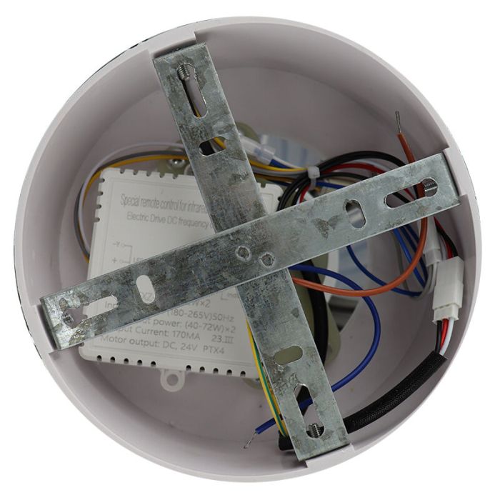 Moderne plafondventilator grijs, Hale, 40W, 3000K LED, met afstandsbediening
