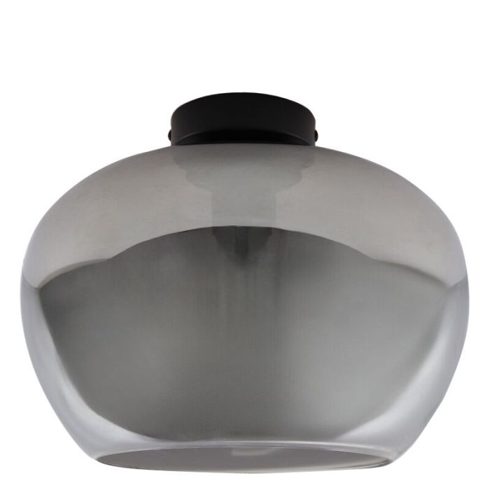 Grijze plafondlamp Vidro, glas, design, medium