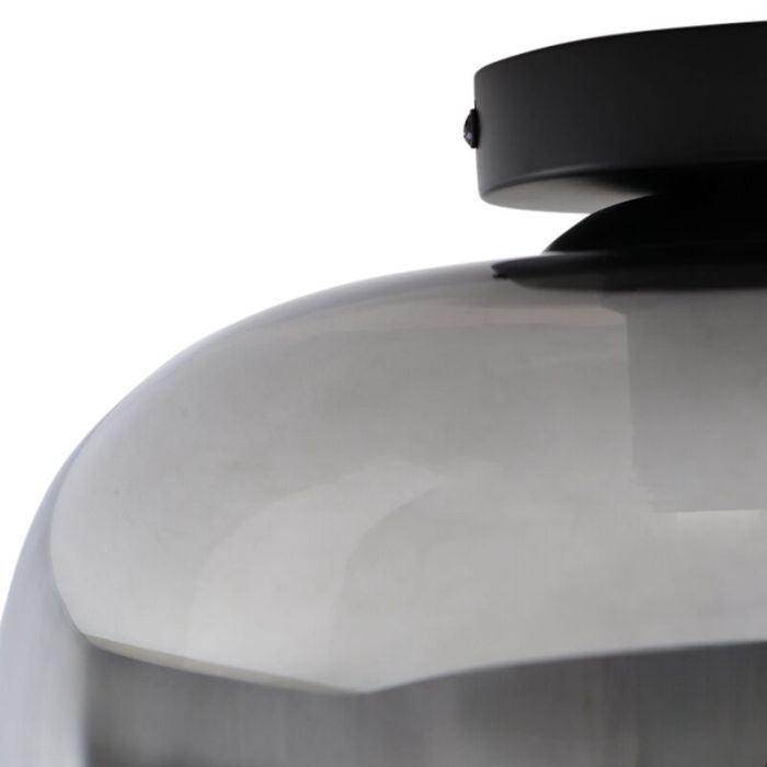 Grijze plafondlamp Vidro, glas, design, medium