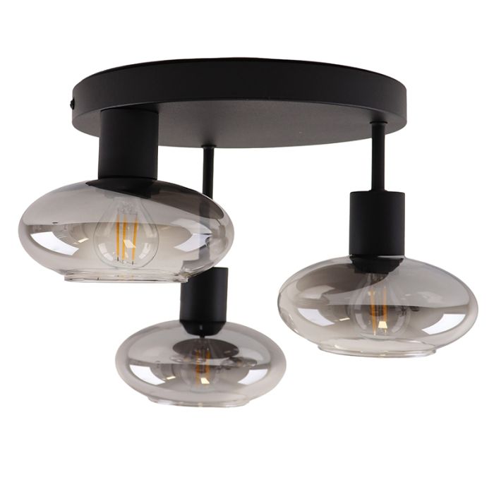 Design plafondlamp grijs, Skip