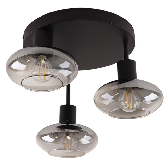 Design plafondlamp grijs, Skip