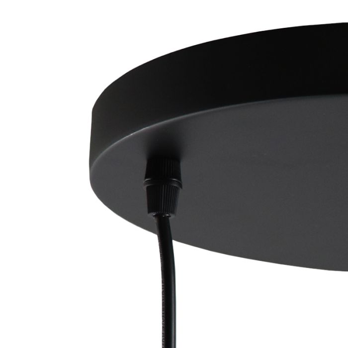 Amberkleurige hanglamp Charlois, glas, retro, 3L