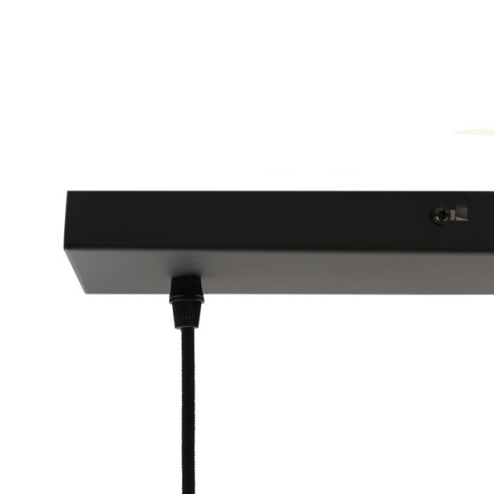 Zwarte langwerpige 4L hanglamp Wiro bolvormig, klein