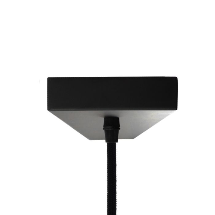 Zwarte langwerpige 4L hanglamp Wiro bolvormig, klein