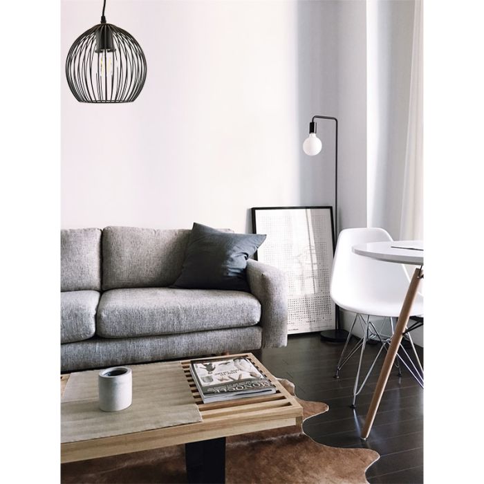 Industriële hanglamp Wiro Bolvormig klein