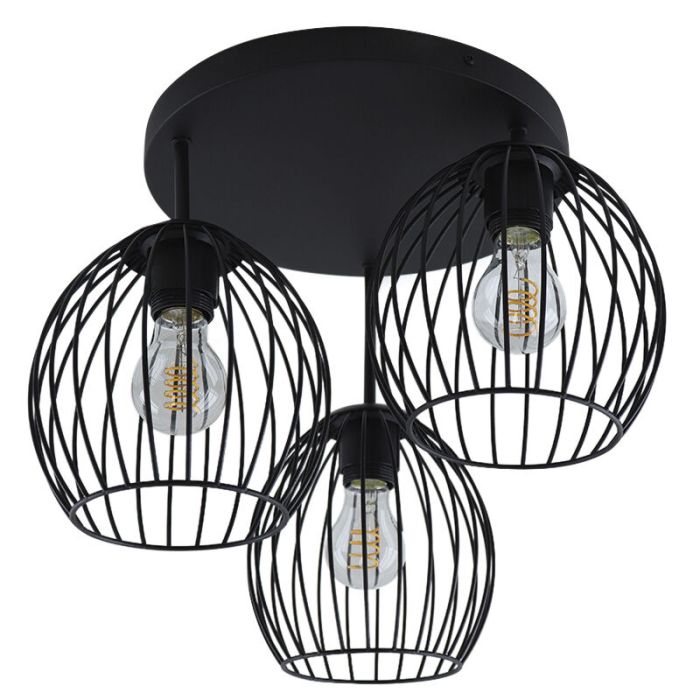 Industriële plafondlamp zwart, Wiro