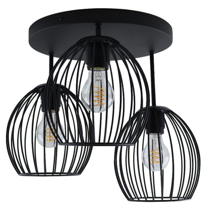 Industriële plafondlamp zwart, Wiro
