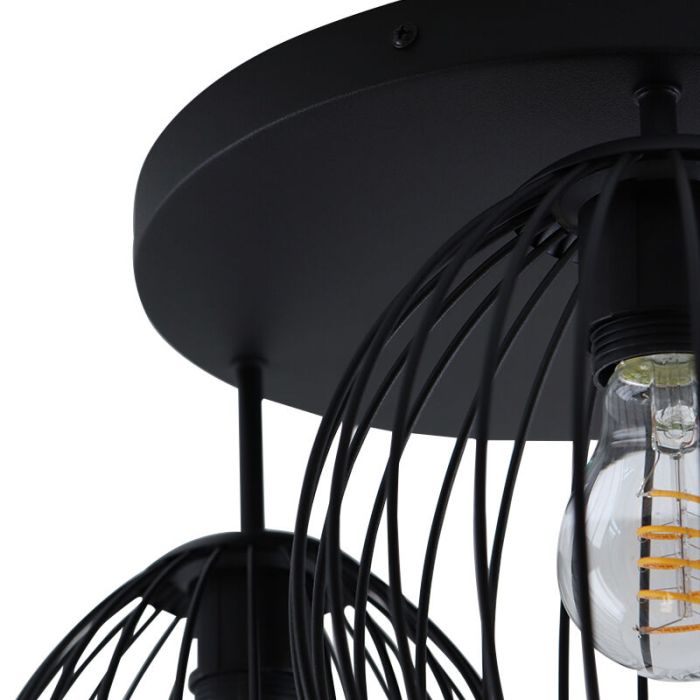 Industriële plafondlamp zwart, Wiro