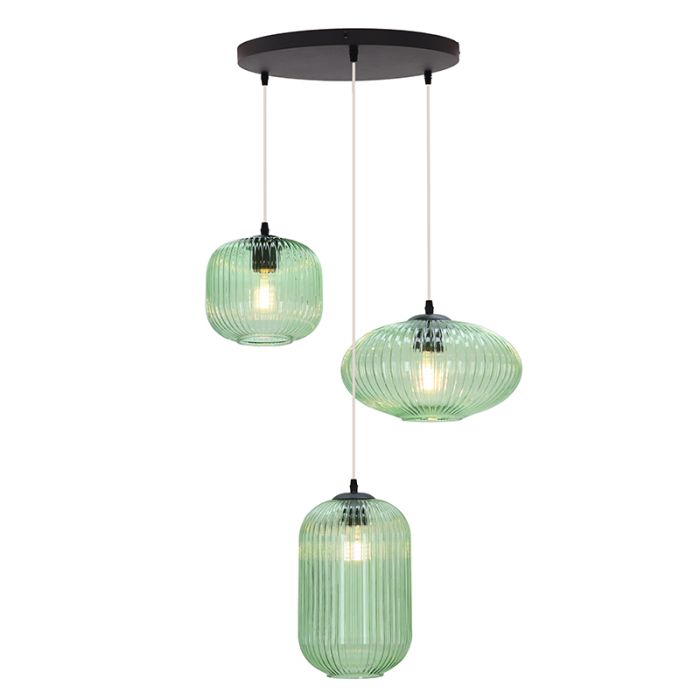 Retro hanglamp groen, Charlois