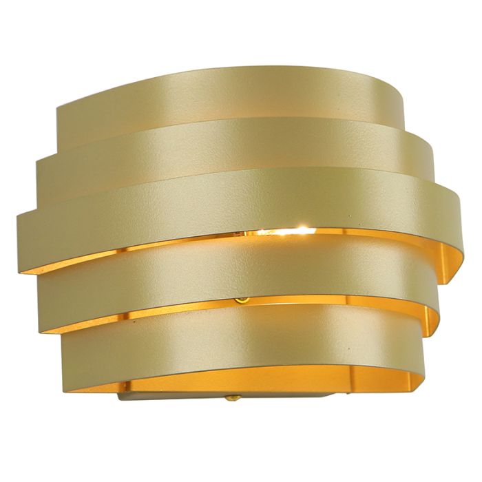 Moderne up down wandlamp goud, Sonay