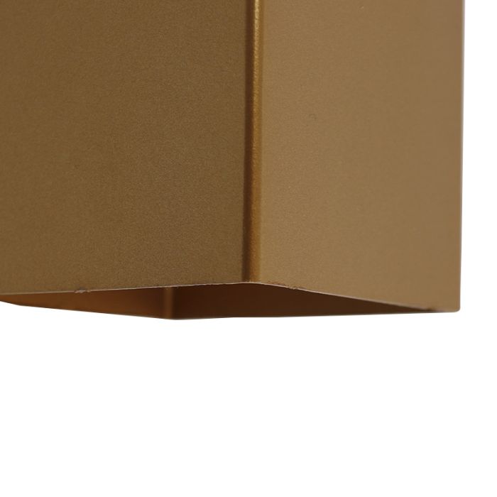 Moderne wandlamp messing, Mac