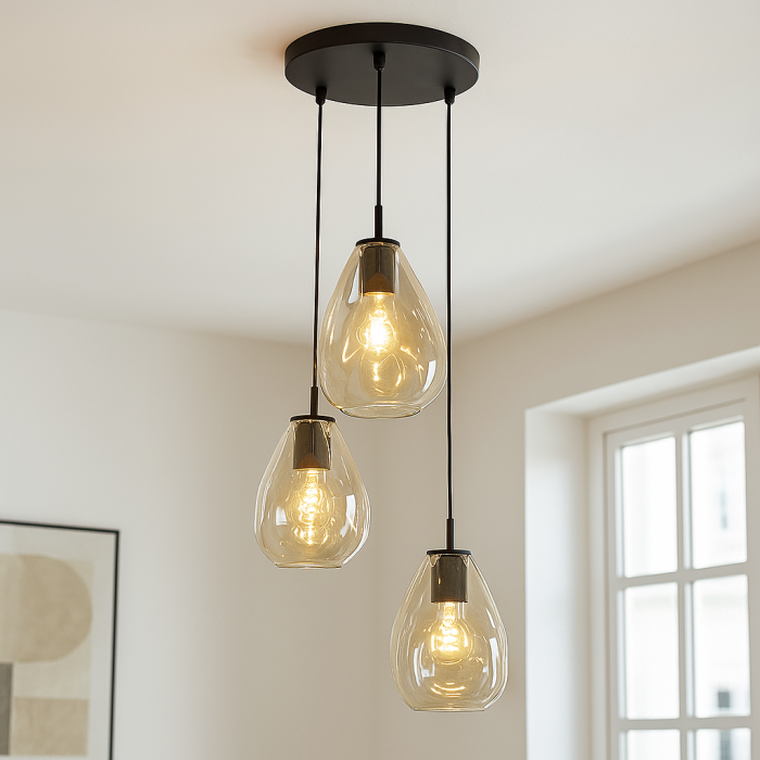 Design hanglamp amber, Evito