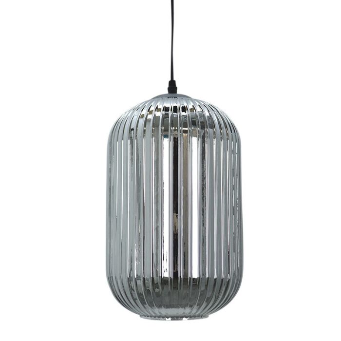 Retro hanglamp grijs, Charlois