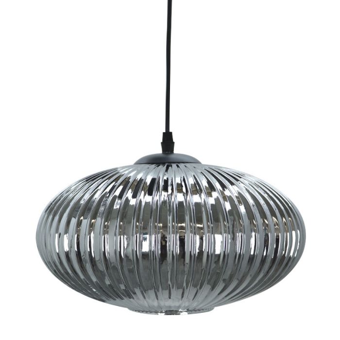 Retro hanglamp grijs, Charlois
