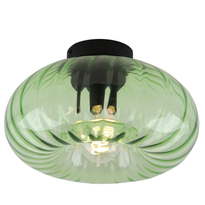 Retro plafondlamp groen, Diane