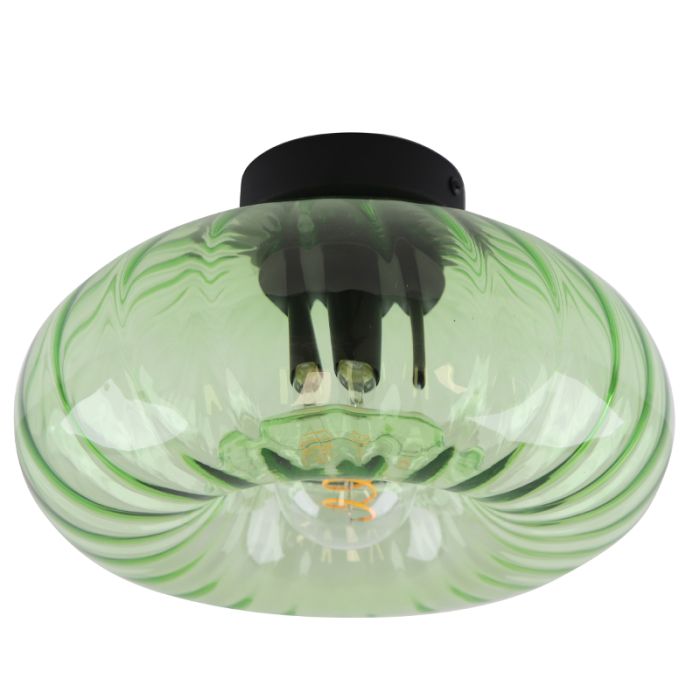 Retro plafondlamp groen, Diane