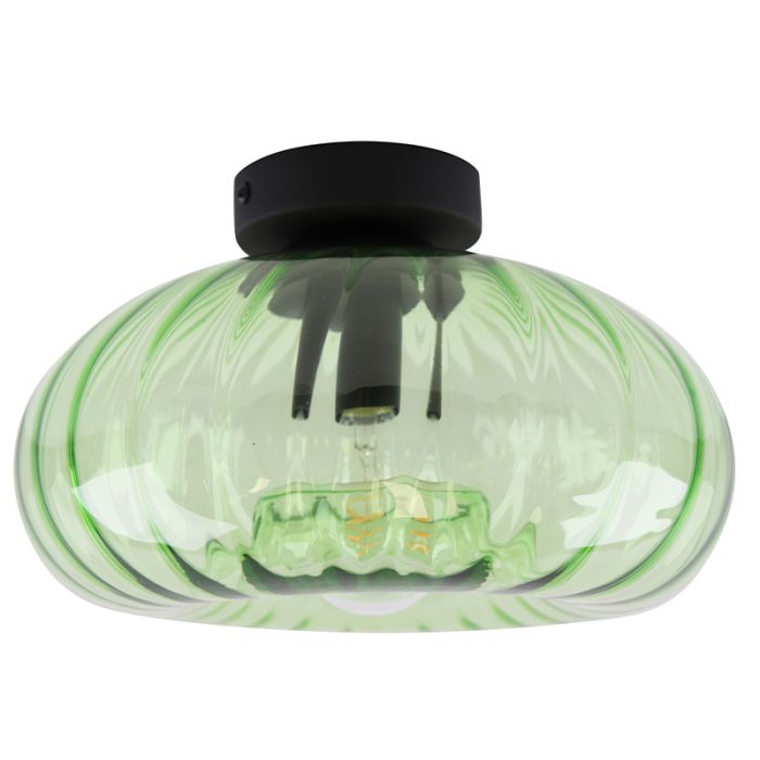 Retro plafondlamp groen, Diane