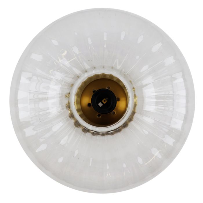 Retro plafondlamp transparant, Diane