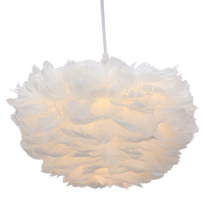 Stoffen hanglamp wit, Suzie