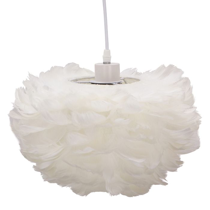 Stoffen hanglamp wit, Suzie