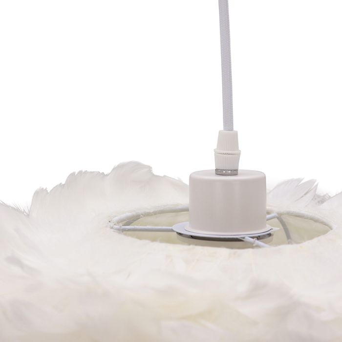 Stoffen hanglamp wit, Suzie