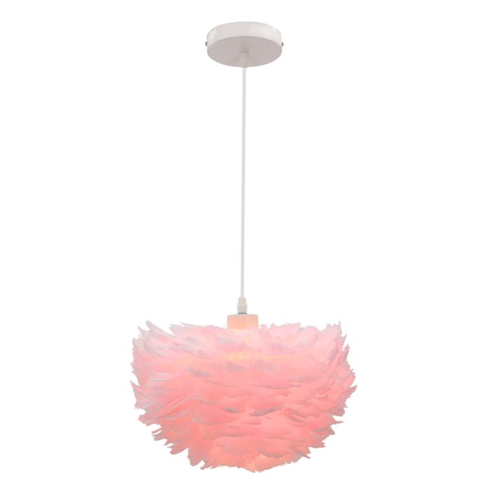 Stoffen hanglamp roze, Suzie