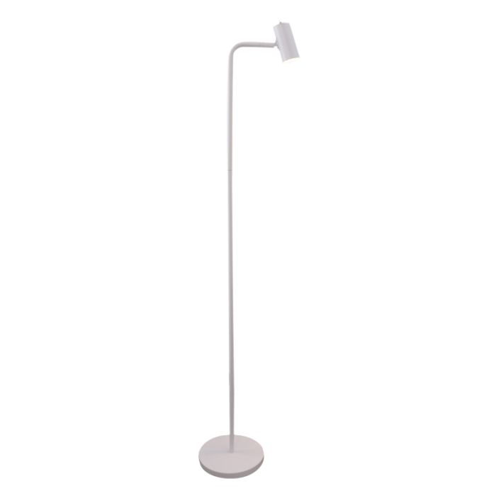 Moderne vloerlamp wit, Carlos, met schakelaar