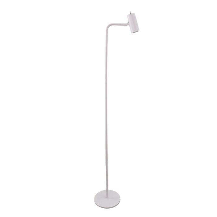 Moderne vloerlamp wit, Carlos, met schakelaar