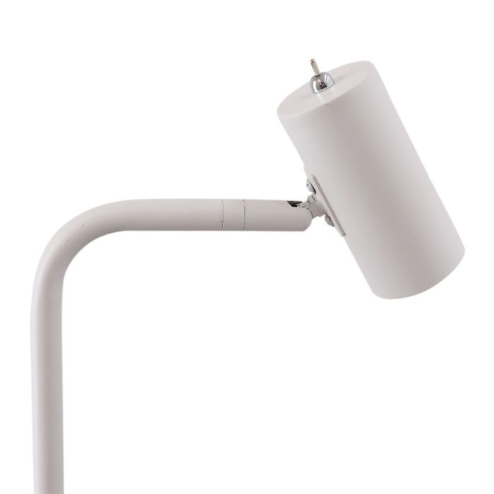 Moderne vloerlamp wit, Carlos, met schakelaar