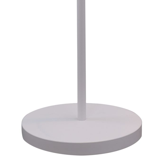 Moderne vloerlamp wit, Carlos, met schakelaar