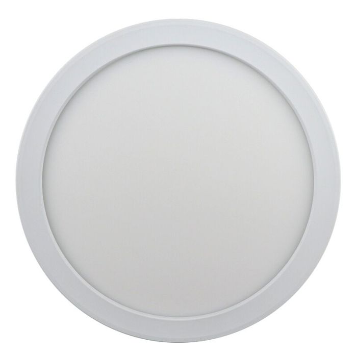 Witte badkamer plafondlamp Shivani, rond, IP44, 8W, 3000K LED
