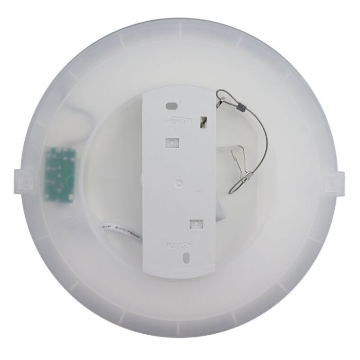 Witte badkamer plafondlamp Shivani, rond, IP44, 8W, 3000K LED