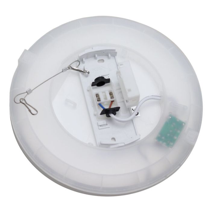 Witte badkamer plafondlamp Shivani, rond, IP44, 8W, 3000K LED