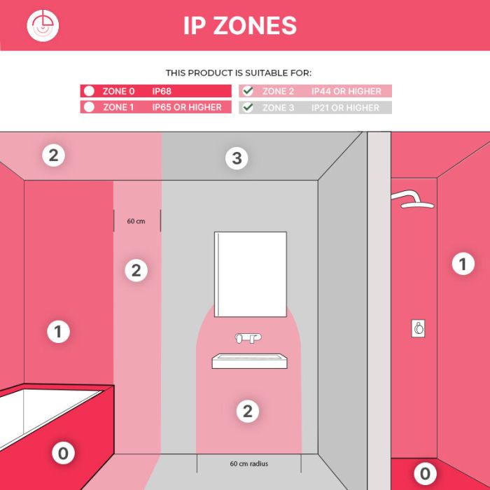 Zwarte badkamer plafondlamp Shivani, rond, IP44, 8W, 3000K LED