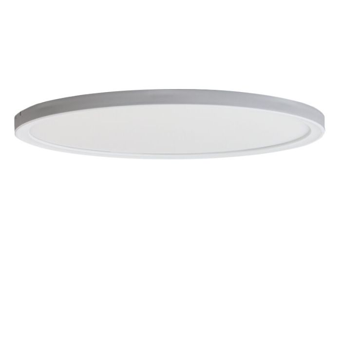 Witte plafonnière Shona, rond, 3-staps dimbaar, 18w, 3000K LED